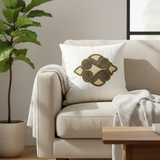 Handcrafted Cream Cushion Cover – 16"x16", Premium Poly Cotton