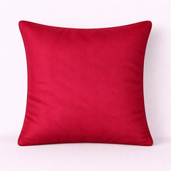 Handcrafted Maroon Cushion Cover – 16"x16" | Radiant Swirl Embroidered Design | Premium Poly-Cotton Matty