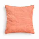 Hand Crafted Cushion Cover – Melon | 16"x16" | Poly Cotton | Geometric Embellished Design