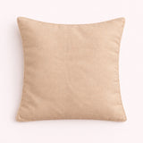 Hand Crafted Cushion Cover – Beige | 12"x12" | Poly Cotton | Center Embellished Stripe Design