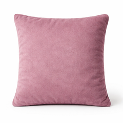Hand-Crafted Cushion Cover – Pink Silver | 12"x12" | Poly Chenille-Cotton | Elegant Festive Accent