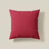 Fabric-Crafted Maroon Cushion Cover – 16"x16", Interlock Design in Premium Poly Cotton
