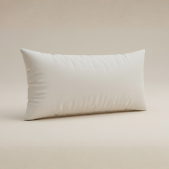 Handcrafted Cream Bolster Cover – 19"x8" | Premium Poly Cotton