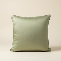 Fabric Crafted Green Cushion Cover – 16"x16" | Premium Poly Cotton