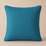 Turquoise Decorative Cushion Cover | 16"x16" Minimal Embroidered Cushion Cover