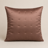 Hand-Crafted Cushion Cover – Brown Silver | 16"x16" | Poly-Foam-Cotton | Elegant Festive Accent