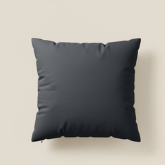 Handcrafted Black Cushion Cover – 16"x16" | Premium Poly Cotton