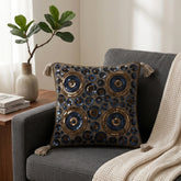 Handcrafted Cushion Cover – Cream | 12"x12" | Decorative Poly Cotton Cushion Cover with Tassels