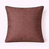 Fabric-Crafted Brown Cushion Cover – 16"x16" | Wave Textured Design | Premium Poly-Cotton