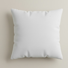 Handcrafted White Cushion Cover – 16"x16" | Poly Cotton | All-Over Sequin Lattice Work | Premium Festive Décor