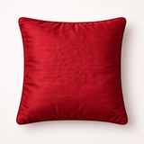 Hand Crafted Cushion Cover – Maroon | 16"x16" | Poly Cotton | Embroidered Floral Design