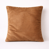 Hand-Crafted Cushion Cover – Mud Silver | 12"x12" | Poly Chenille-Cotton | Warm Festive Accent
