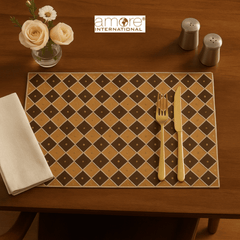 Handcrafted Placemat – Brown, 12"x18