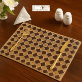 Handcrafted Placemat – Brown, 12"x18