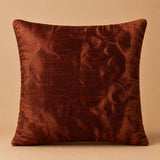Handcrafted Cushion Cover – Orange | 16"x16" | Floral Vine Embroidered Decorative Cushion Cover