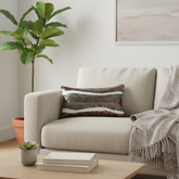 Handcrafted Brown Bolster Cover – 19"x8" | Premium Poly Cotton