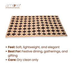 Handcrafted Placemat – Brown, 12"x18