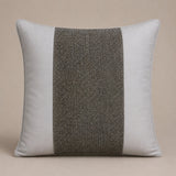 Handcrafted Cushion Cover – Gold White | 16"x16" | Poly-Cotton Matty Fabric | Premium Metallic Texture Design