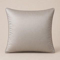 Handcrafted Cushion Cover – Gold White | 16"x16" | Poly-Cotton Matty Fabric | Premium Metallic Texture Design