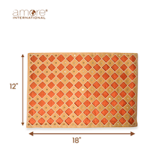 Handcrafted Placemat – Beige, 12"x18"