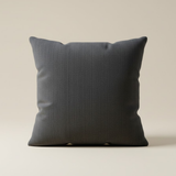 Fabric-Crafted Black Cushion Cover – 12"x12" | Modern Geometric Line Design | Premium Poly Cotton