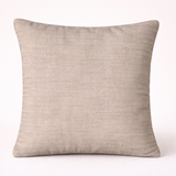 Fabric-Crafted Beige Cushion Cover – 16"x16" | Wave Textured Design | Premium Poly-Cotton
