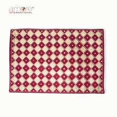 Handcrafted Placemat – Maroon, 12"x18"