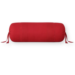 Fabric-Crafted Cylindrical Maroon Bolster Cover – 9"x20" | Polyester Fabric | Lightweight & Elegant