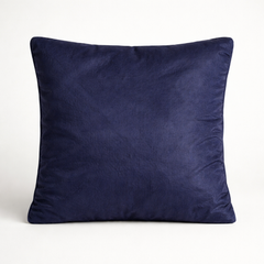 Fabric-Crafted Navy Blue Cushion Cover – 12"x12" | Poly Cotton Fabric | Elegant & Modern