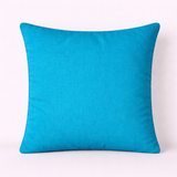 Handcrafted Turquoise Cushion Cover – 12"x12" | Circular Embroidered Design | Premium Poly Cotton