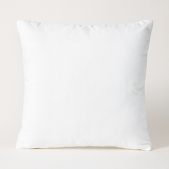 Handcrafted White Cushion Cover – 16"x16" | Premium Poly Cotton | Crystal-Studded Diamond Quilting | Elegant Luxe Home Décor