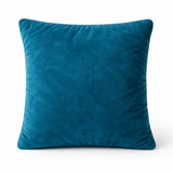 Hand-Crafted Cushion Cover – Bottle Green Silver | 16"x16" | Poly Chenille-Cotton | Elegant Festive Décor