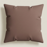 Handcrafted Brown Cushion Cover – 16"x16" | Poly-Cotton Matty | Sequined Radiant Swirl Design | Premium Festive Décor