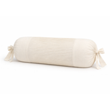 Fabric-Crafted Cylindrical Cream Bolster Cover – 15"x32" | Cotton Polyester Fabric | Premium & Elegant