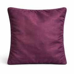 Fabric Crafted Cushion Cover – Light Purple | 12"x12" | Poly Cotton | Diamond Shimmer Texture