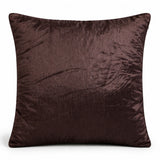 Fabric Crafted Cushion Cover – Burgundy Multicolor | 16"x16" | Poly Cotton Fabric | Elegant Wavy Textured Design