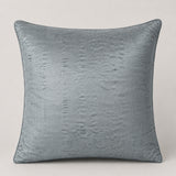 Machine Crafted Grey Cushion Cover – 16"x16" | Elegant Gold Floral Embroidery | Premium Poly-Cotton Decorative Cushion Cover