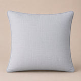 Linen Maroon Decorative Cushion Cover | 16"x16" Minimal Embroidered Cushion Cover