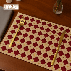 Handcrafted Placemat – Ivory, 12"x18"