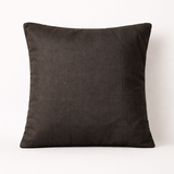 Hand-Crafted Cushion Cover – Black Silver | 16"x16" | Poly Chenille-Cotton | Bold Festive Statement