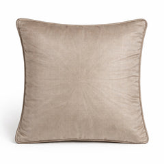 Hand Crafted Cushion Cover – Cream Multicolor | 16"x16" | Poly Cotton Fabric | Vibrant Embroidered Geometric Burst Design