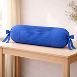 Fabric-Crafted Cylindrical Royal Blue Bolster Cover – 15"x32" | Cotton Polyester Fabric | Premium & Elegant