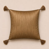 Handcrafted Cushion Cover – Antique | 16"x16" | Decorative Embroidered Cushion Cover