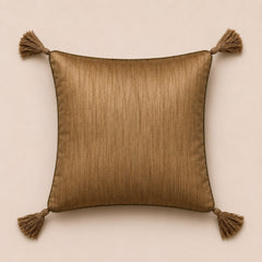 Handcrafted Cushion Cover – Antique | 16"x16" | Decorative Embroidered Cushion Cover