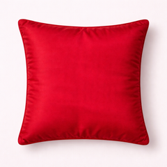 Fabric Crafted Cushion Cover – Lilac Rose | 16"x16" | Chanil Fabric | Textured Panel Design