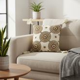 Handcrafted Baize Cushion Cover – 12"x12", Premium Poly Cotton