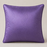 Handcrafted Cushion Cover – Light Purple | 16"x16" | Poly Cotton Fabric | Elegant Embroidered Cushion Cover