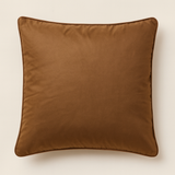 Handcrafted Brown Cushion Cover – 16"x16" | Premium Poly-Cotton Matty | Crystal-Studded Diamond Quilting | Elegant Luxury Décor