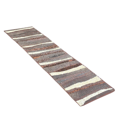 Handcrafted Brown Table Runner – 12"x52", Premium Poly Cotton