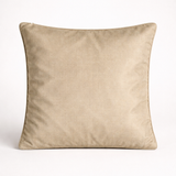 Fabric-Crafted Cream Cushion Cover – 12"x12" | Poly Cotton Fabric | Soft & Elegant